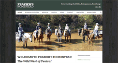 Desktop Screenshot of fraziershomestead.com